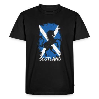 Cadeau de cheval ecosse - T-shirt Premium bio Homme - noir - Devant - Nico (187cm)