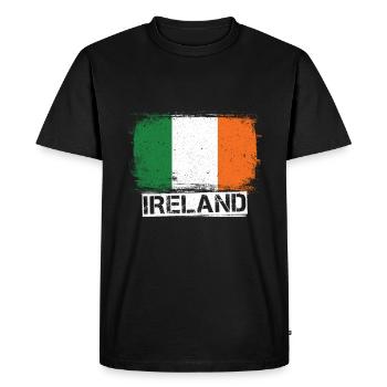 Irlande - T-shirt Premium bio Homme - noir - Devant - Nico (187cm)