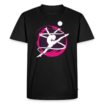 Gymnastique gymnaste gymnastique - T-shirt Premium bio Homme - noir - Devant - Nico (187cm)