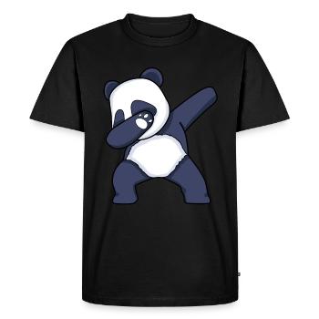 Dabbing Panda Dab Dance Panda dansant - T-shirt Premium bio Homme - noir - Devant - Nico (187cm)