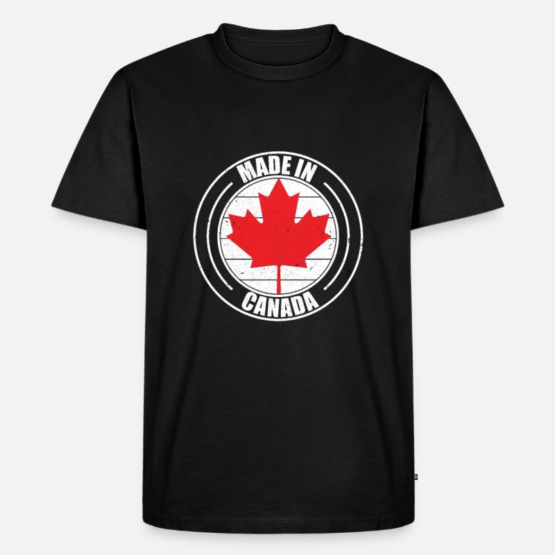 Kanada - Männer Premium Bio T-Shirt - Schwarz