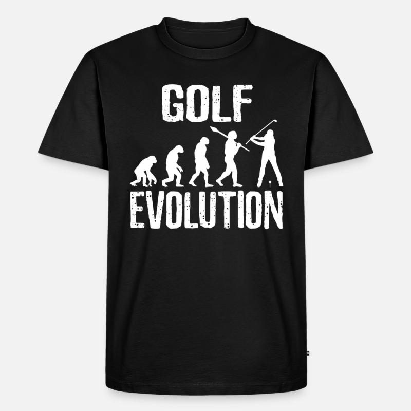 Golf Evolution - Men's Premium Organic T-Shirt - black