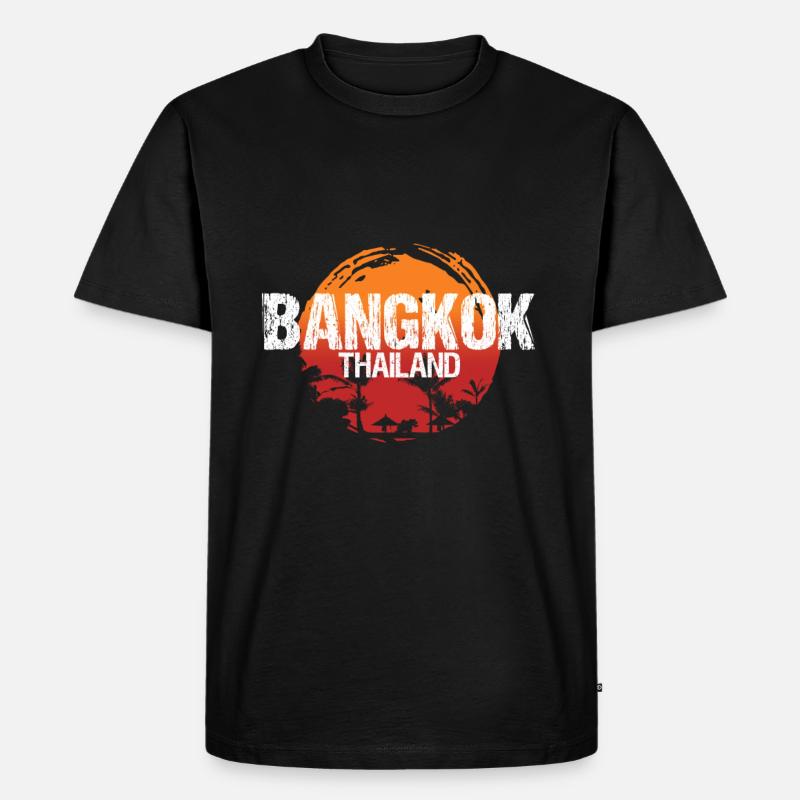 Bangkok - Männer Premium Bio T-Shirt - Schwarz