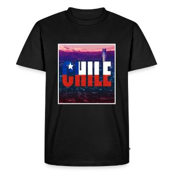 Chili Santiago du Chili - T-shirt Premium bio Homme - noir - Devant - Nico (187cm)
