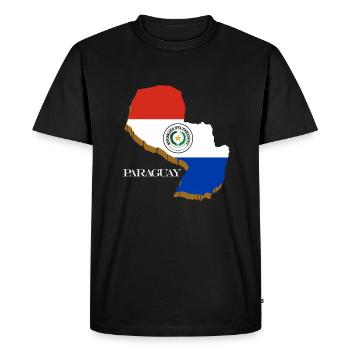 Paraguay - Men's Premium Organic T-Shirt - black - Front - Nico (187cm)