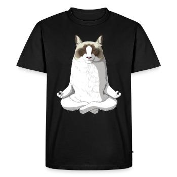 Ragdoll Cat - Men's Premium Organic T-Shirt - black - Front - Nico (187cm)