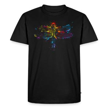 Libellule - T-shirt Premium bio Homme - noir - Devant - Nico (187cm)