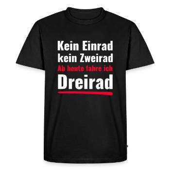 Lustige Fahrrad Sprüche - Männer Premium Bio T-Shirt - Schwarz - Vorne - Nico (187cm)