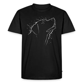 Labrador chien cadeau - T-shirt Premium bio Homme - noir - Devant - Nico (187cm)