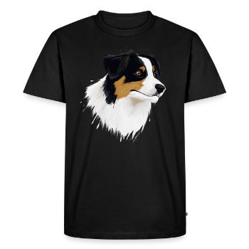 AUSTRALIAN SHEPHERD - T-shirt Premium bio Homme - noir - Devant - Nico (187cm)