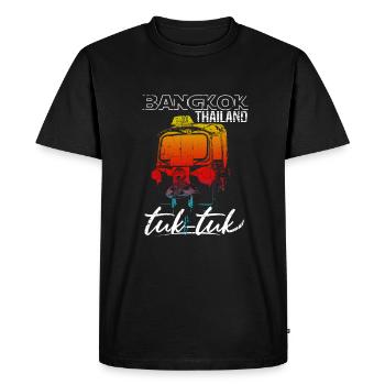 Bangkok Thaïlande Tuk Tuk - T-shirt Premium bio Homme - noir - Devant - Nico (187cm)