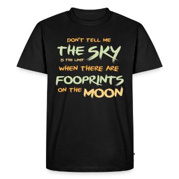 Motivational Quote I Positive Inspirational Saying - Men's Premium Organic T-Shirt - black - Front - Nico (187cm)