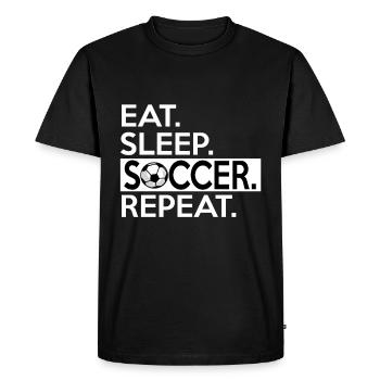 Soccer Soccer Team Soccer Game Gift - Men's Premium Organic T-Shirt - black - Front - Nico (187cm)