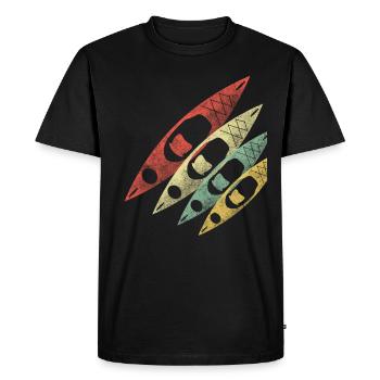 Kayak - T-shirt Premium bio Homme - noir - Devant - Nico (187cm)
