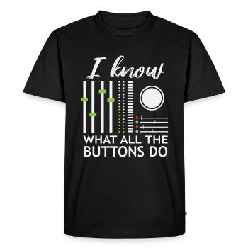 DJ Mixer Disc Jockey Disc Jockey Party Gift - T-shirt Premium bio Homme - noir - Devant - Nico (187cm)