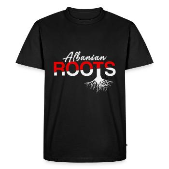 Aigle albanais - T-shirt Premium bio Homme - noir - Devant - Nico (187cm)