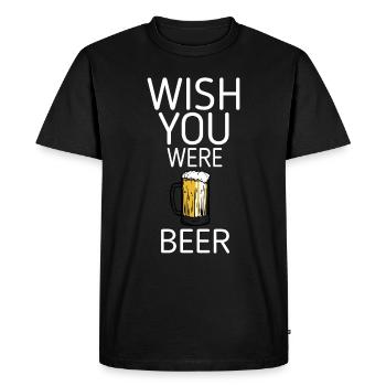 Bière jardin bière bouteille bière bière tente chope de bière - T-shirt Premium bio Homme - noir - Devant - Nico (187cm)