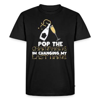 Fiancé fiancé fiancé fiancé cadeau de mariage - T-shirt Premium bio Homme - noir - Devant - Nico (187cm)