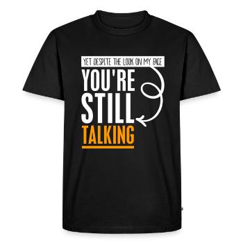 Drôle de sarcasme cadeau Sarcastique - T-shirt Premium bio Homme - noir - Devant - Nico (187cm)