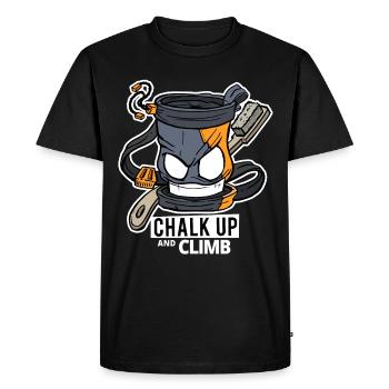 Escalade Chalkbag Bouldering Escalade - T-shirt Premium bio Homme - noir - Devant - Nico (187cm)