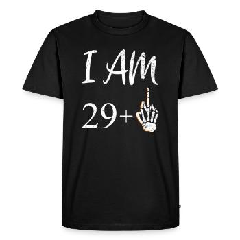 30e anniversaire - T-shirt Premium bio Homme - noir - Devant - Nico (187cm)