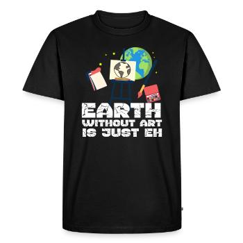 Art artist artist handicraft painting - Men's Premium Organic T-Shirt - black - Front - Nico (187cm)