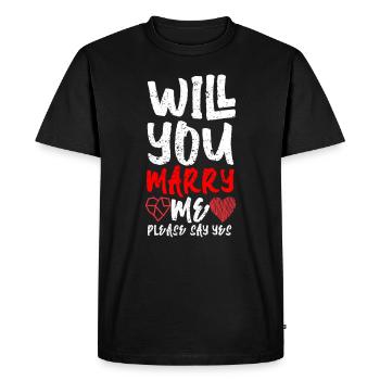 marriage - Men's Premium Organic T-Shirt - black - Front - Nico (187cm)