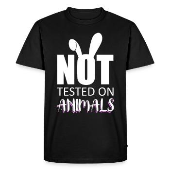 Animal welfare Animal experiments Animal lovers Animal welfare - Men's Premium Organic T-Shirt - black - Front - Nico (187cm)