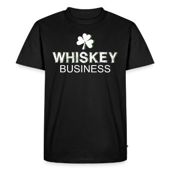 Whiskey - Men's Premium Organic T-Shirt - black - Front - Nico (187cm)