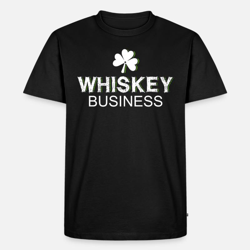 Whiskey - Männer Premium Bio T-Shirt - Schwarz