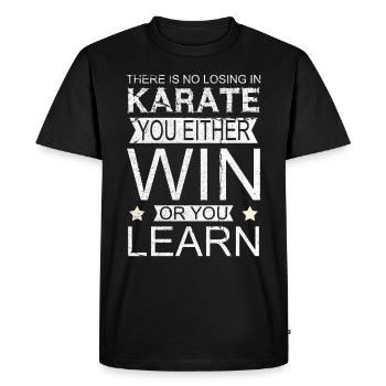 karaté - T-shirt Premium bio Homme - noir - Devant - Nico (187cm)