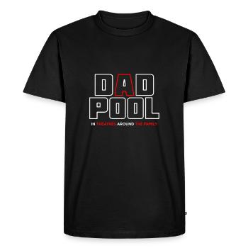 Cadeau de fête des pères - Dire la fête des pères - Fête des pères - T-shirt Premium bio Homme - noir - Devant - Nico (187cm)