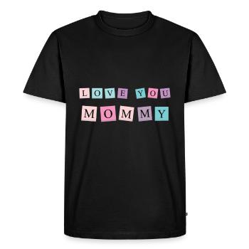 Cadeau de fête des mères fête des mères disant | Fête des mères - T-shirt Premium bio Homme - noir - Devant - Nico (187cm)