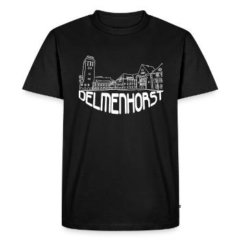 Delmenhorst - Ma ville - - Accueil - T-shirt Premium bio Homme - noir - Devant - Nico (187cm)