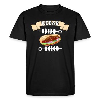 Doner Kebab Turkey Turkish Istanbul Spiess Grill - Men's Premium Organic T-Shirt - black - Front - Nico (187cm)