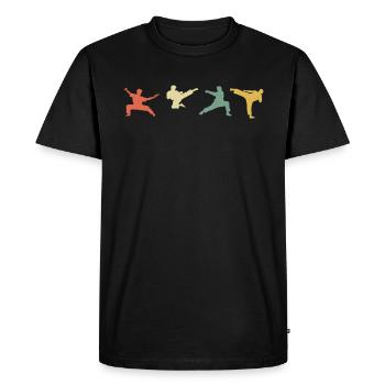 Kungfu gift for Martial Arts Fans - Men's Premium Organic T-Shirt - black - Front - Nico (187cm)