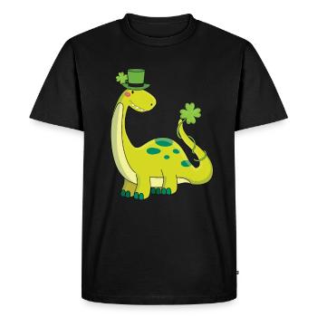 Doux dinosaures St Patricks Jour Dino enfants - T-shirt Premium bio Homme - noir - Devant - Nico (187cm)