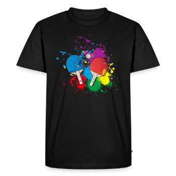 Cadeau de ping-pong pour joueur de ping-pong - T-shirt Premium bio Homme - noir - Devant - Nico (187cm)