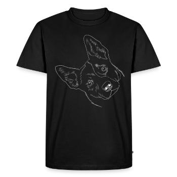 Dog Australian Cattle Dog - Men's Premium Organic T-Shirt - black - Front - Nico (187cm)