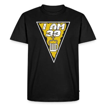40 ans 40 ans 1980 Années 80 40 - T-shirt Premium bio Homme - noir - Devant - Nico (187cm)