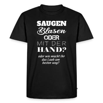 Lustige coole Sprüche Geschenk Männer Geburtstag - Männer Premium Bio T-Shirt - Schwarz - Vorne - Nico (187cm)