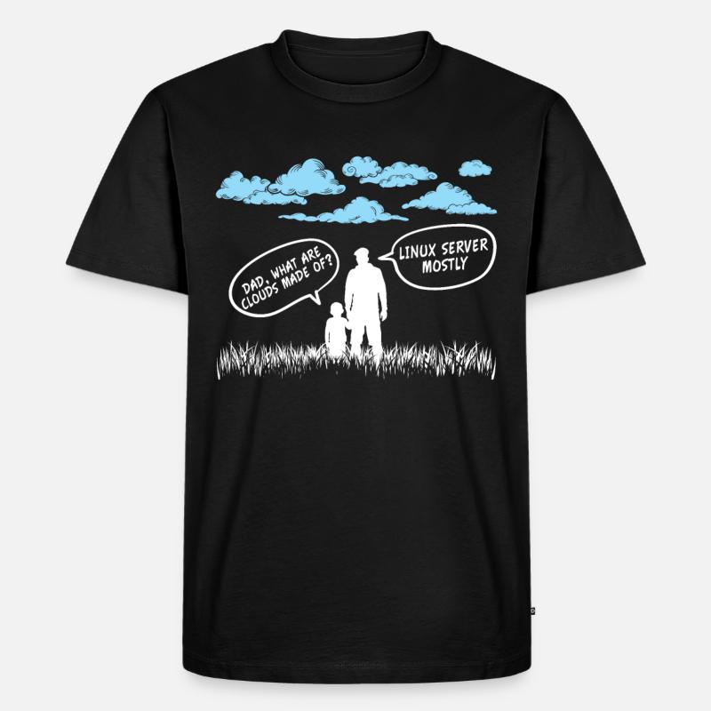 Cloud Linux Server Coder - Men's Premium Organic T-Shirt - black