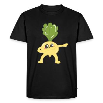 Dancing Steppes Rocking Beaten Dancen Sugar Beet - Men's Premium Organic T-Shirt - black - Front - Nico (187cm)