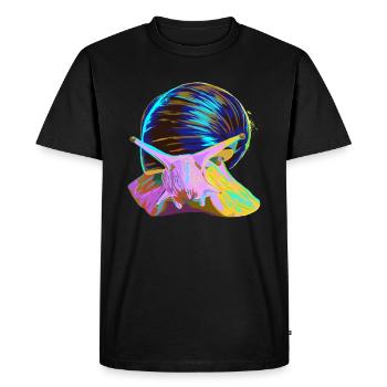 Splash Slug - Men's Premium Organic T-Shirt - black - Front - Nico (187cm)