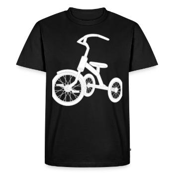 Trois-roues - T-shirt Premium bio Homme - noir - Devant - Nico (187cm)