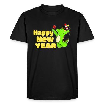 NEW YEAR’S EVE - Men's Premium Organic T-Shirt - black - Front - Nico (187cm)