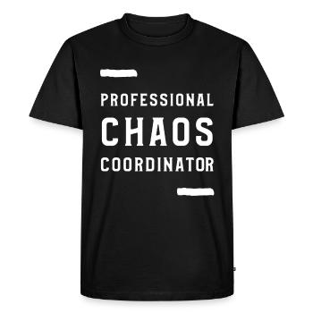 Meilleur coordinateur du Chaos Boss Design Boss - T-shirt Premium bio Homme - noir - Devant - Nico (187cm)