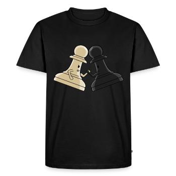 Pawn Arm Wrestle - Men's Premium Organic T-Shirt - black - Front - Nico (187cm)