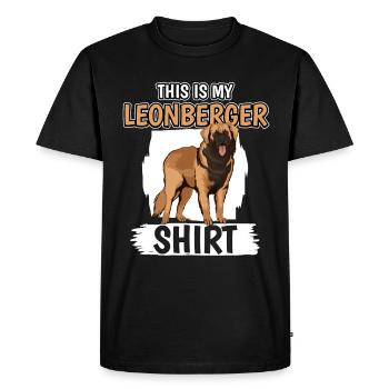 Leonberger This Is My Leonberger Shirt - T-shirt Premium bio Homme - noir - Devant - Nico (187cm)