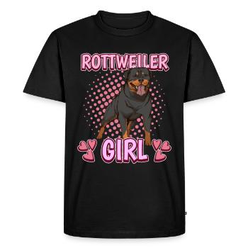 Rottweiler Girl - T-shirt Premium bio Homme - noir - Devant - Nico (187cm)